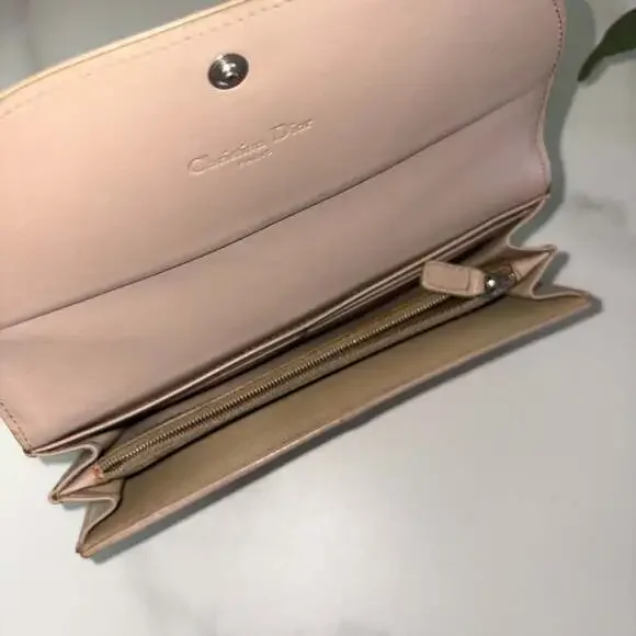 Christian Dior Vintage Trotter Romantique Bow Long Continental Wallet - Picture 12 of 13